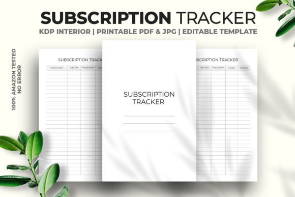 Build a Smarter Financial Habit with a Subscription Tracker KDP Interior