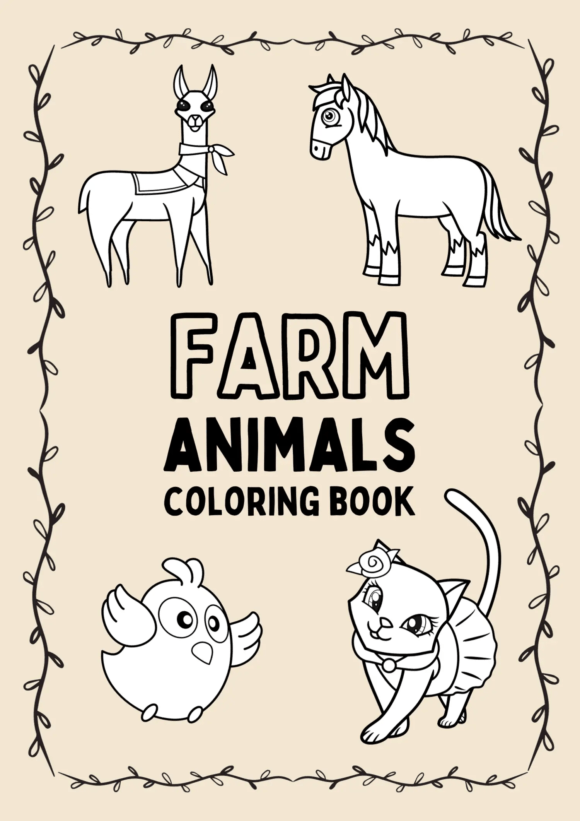 Clean Farm Animals Coloring Worksheet: A Practical Resource for Creators, Educators, and Publishers