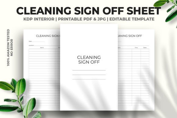 Evaluating Cleaning Sign-Off Sheet KDP Interiors for Your Low-Content Book Business
