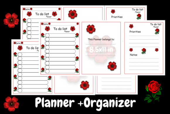 Flower Planner Organizer: A Beautiful Daily Planner