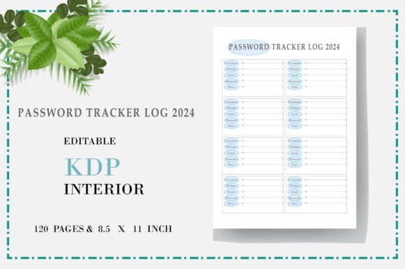 Password Tracker Log 2024: A Practical KDP Interior That Solves Digital Overload