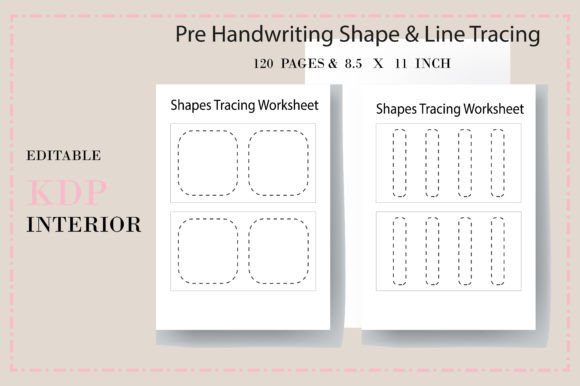 Pre Handwriting Shape Line Tracing