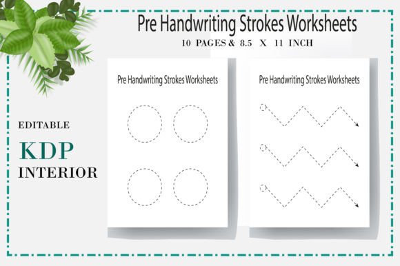 Pre Handwriting Strokes Worksheets – 10 Pages of Purposeful Penmanship Practice